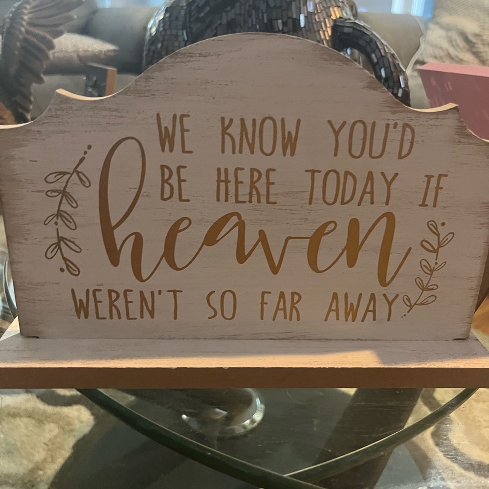 Sign for a memory table